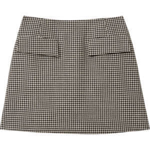 REISS MINNIE Wool Dogtooth Mini Skirt